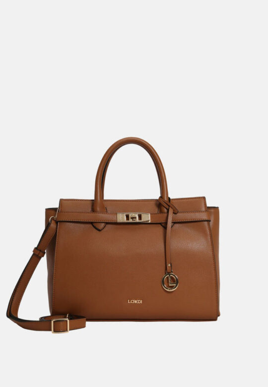 Torbica L CREDI Konstanze - konjak, basic