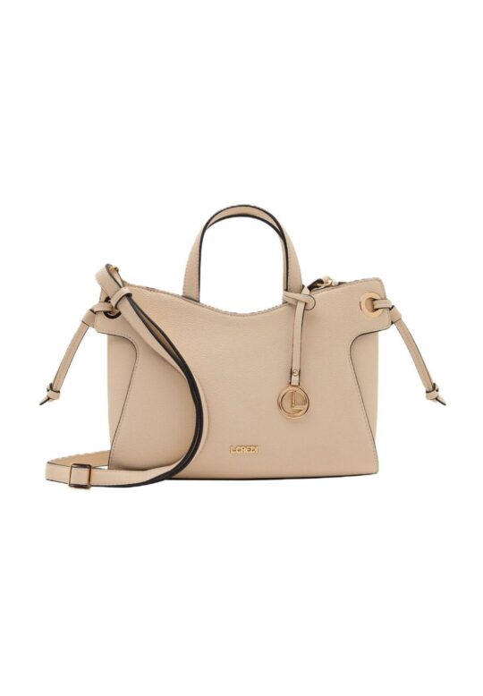 Torbica L CREDI Olesja - krem, elegantna