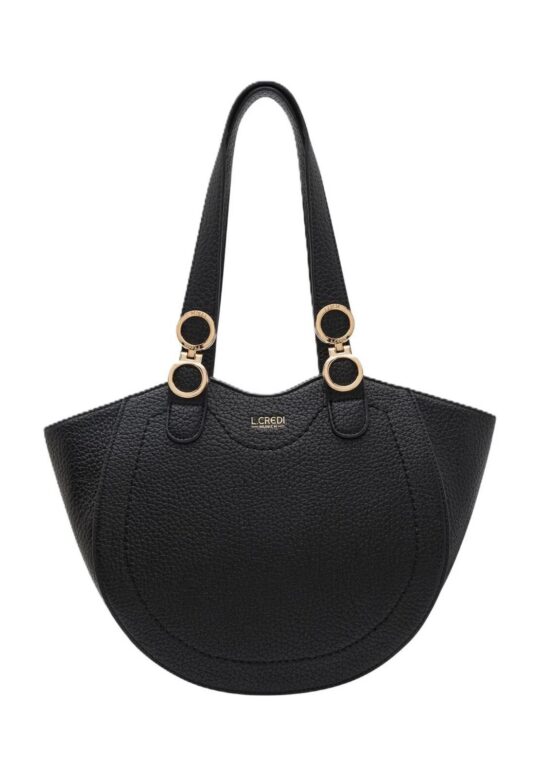 Torbica L CREDI Ondria - črna, velika