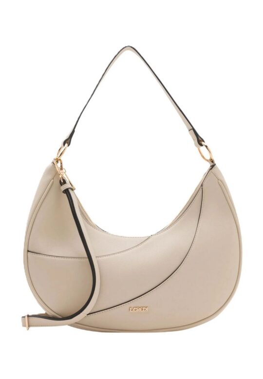 Torbica L CREDI Ornella - krem, elegantna, prostorna