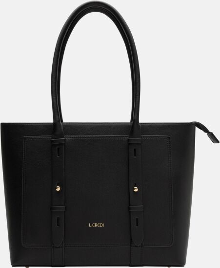 Torbica L CREDI Naemi - črna, velika