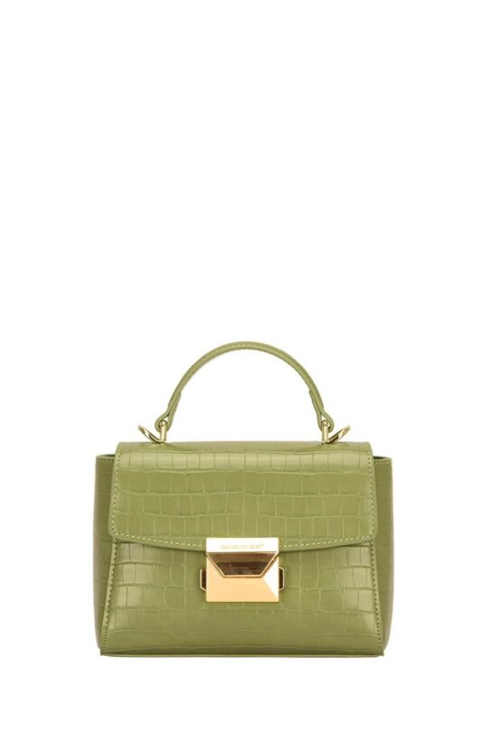 Torbica DAVID JONES - zelena, elegantna, kompaktna