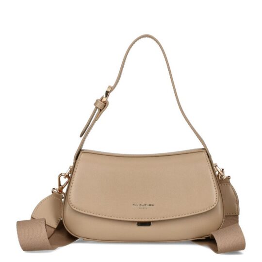 Torbica DAVID JONES - bež, elegantna, prostorna