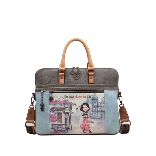 Torbica JANET DENESE Flowery City - cvetlična, praktična