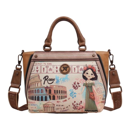 Torbica JANET DENESE A Tour of Rome - elegantna, večbarvna