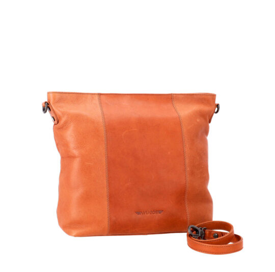 Torbica AVIATOR Cow Havana - konjak, usnjena