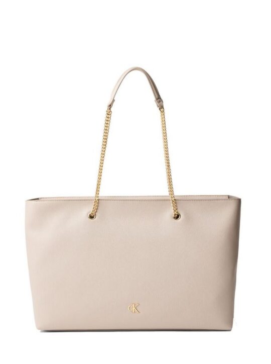 Torbica CALVIN KLEIN Minimal Monogram - bež, elegantna, praktična