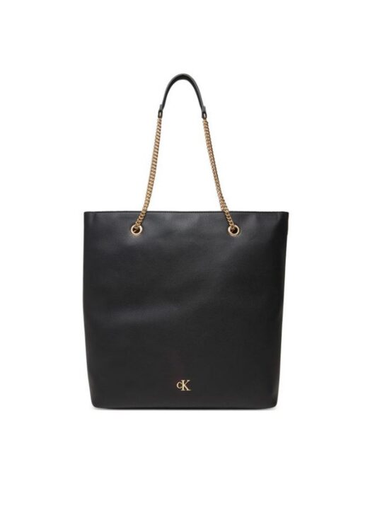 Torbica CALVIN KLEIN Minimal Monogram - črna, minimalistična