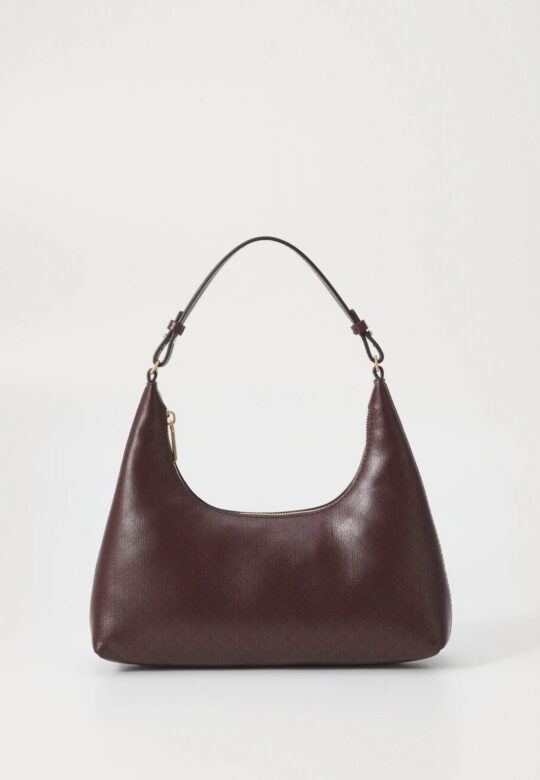 Torbica CALVIN KLEIN Emblem AOP - rjava, elegantna