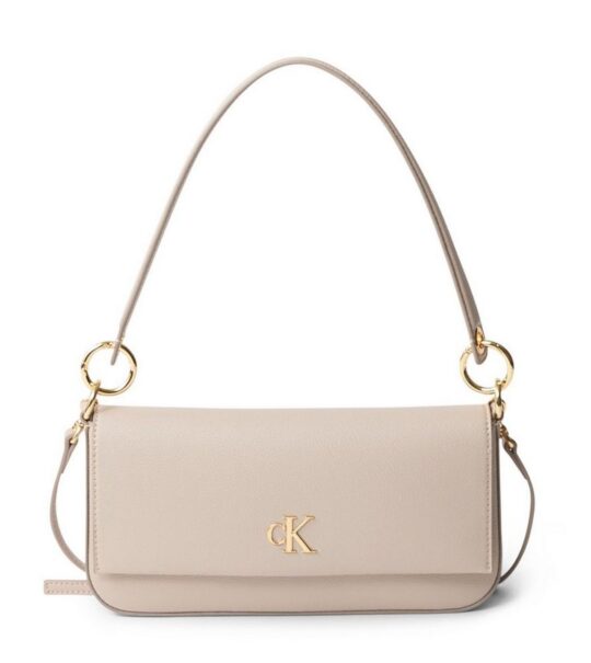 Torbica CALVIN KLEIN Minimal Monogram - bež, elegantna, praktična
