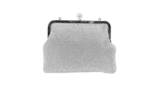 Večerna torbica LS COLLECTION  ITA - srebrna