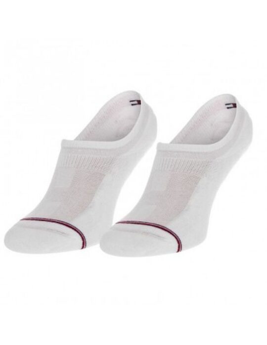 Moške nogavice TOMMY HILFIGER - stopalke, bele, 2 para, 43/46