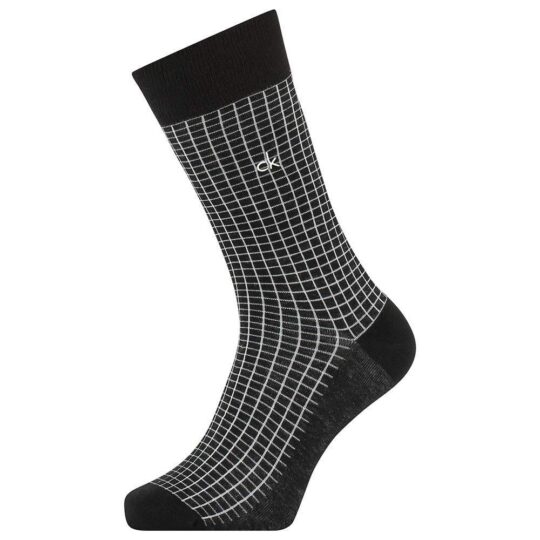 Moške nogavice CALVIN KLEIN - dolge, črne, 1 par, one size