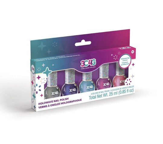 Laki za nohte MAKE IT REAL - holografski komplet 5×25 ml