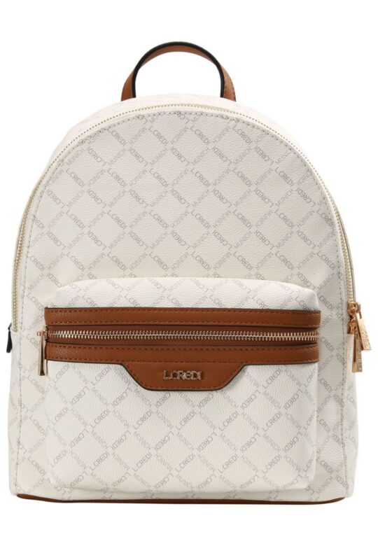 Modni nahrbtnik L CREDI Filiberta - bel, basic