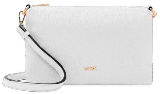 Torbica za čez ramo L CREDI Ella - bela, elegantna