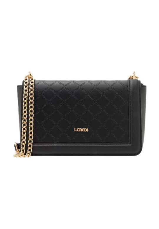Torbica za čez ramo L CREDI Filiberta - črna, ženska, elegantna, prostorna