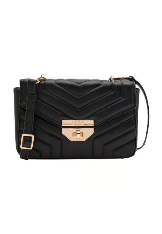 Torbica za čez ramo L CREDI Onawa - črna, ženska, elegantna, praktična