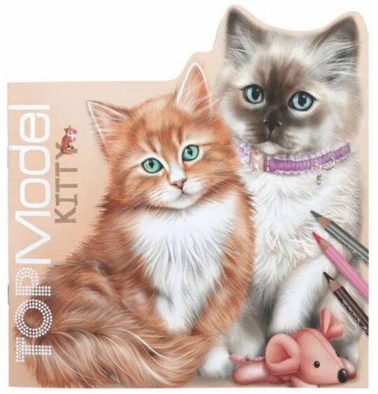 Pobarvanka TOP MODEL - Kitty and Doggy, Kitty