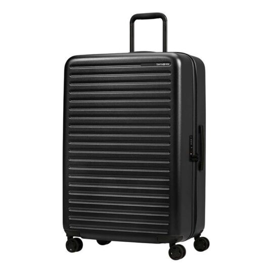 Kovček SAMSONITE Stackd - velik, črn, trdi