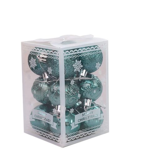 Božične bunkice HOME MAGIC - mint, 4 cm, 1/12