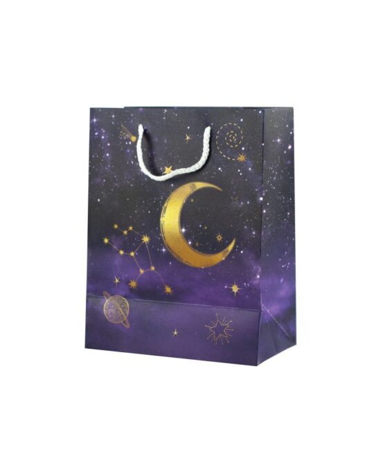 Darilna vrečka - zvezde, 23x18x10cm