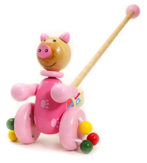 Igrača HOUSE OF MARBLES - pujska na potisk, lesena