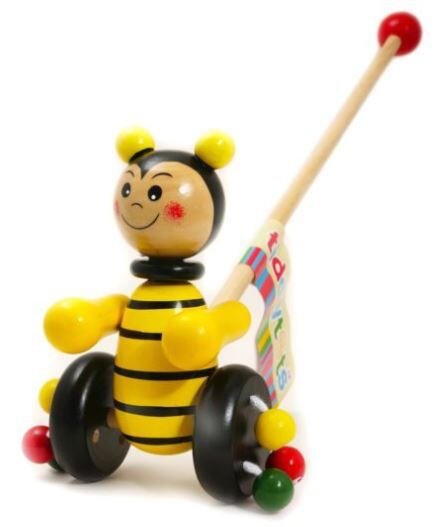 Igrača HOUSE OF MARBLES - čebelica na potisk, lesena