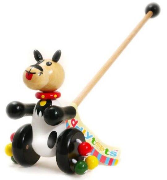 Igrača HOUSE OF MARBLES - kužek na potisk, lesena