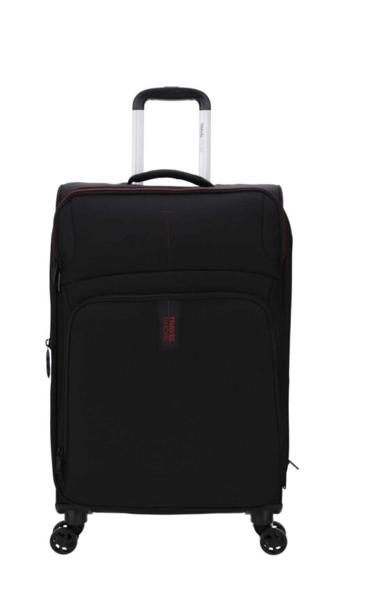 Kovček TRAVEL AND MORE - črn, srednji, 65 l