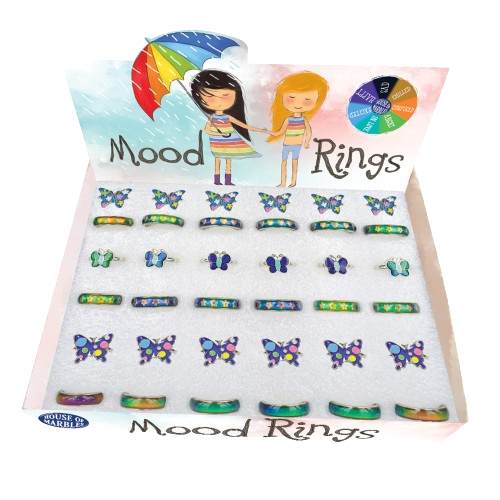 Prstan HOUSE OF MARBLES - metulji razpoloženja