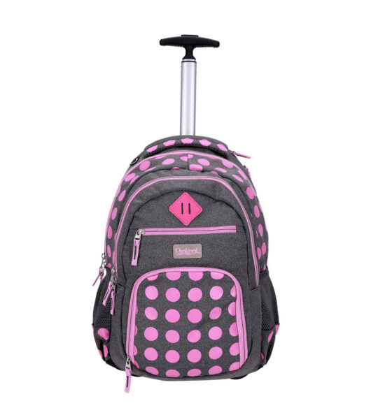 Šolski nahrbtnik na kolesih RUCKSACK ONLY Fashion - rosedots, 24 l