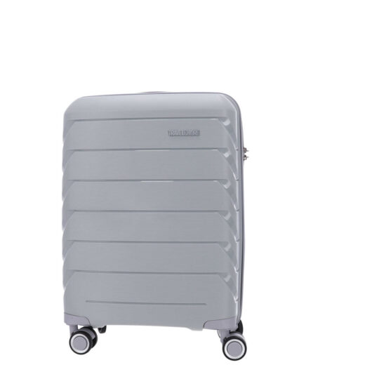 Kabinski kovček TRAVEL AND MORE Unbreakable - siv, trdi, 35 l