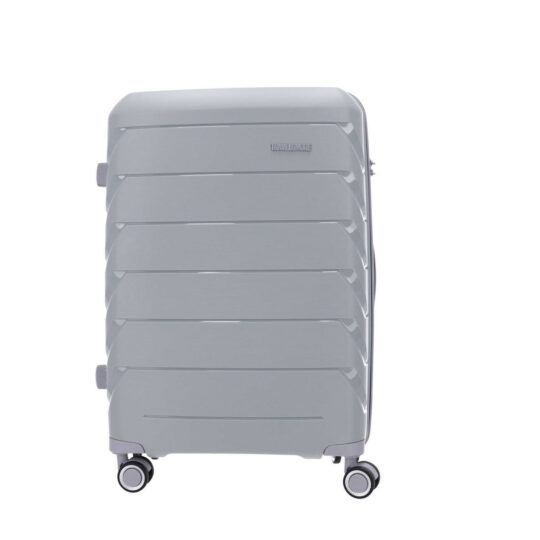 Kovček TRAVEL AND MORE Unbreakable - siv, srednji, trdi, 55 l