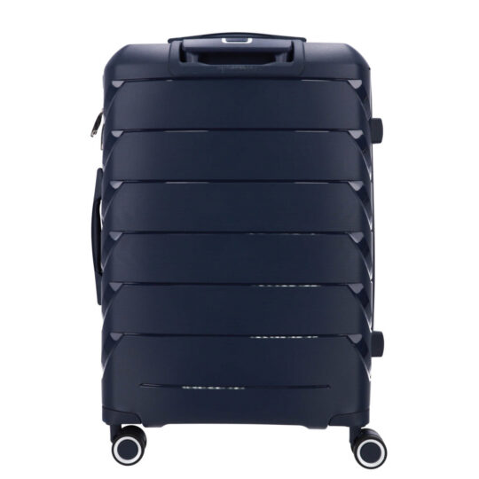 Kovček TRAVEL AND MORE Unbreakable - temno moder, srednji, trdi, 55 l