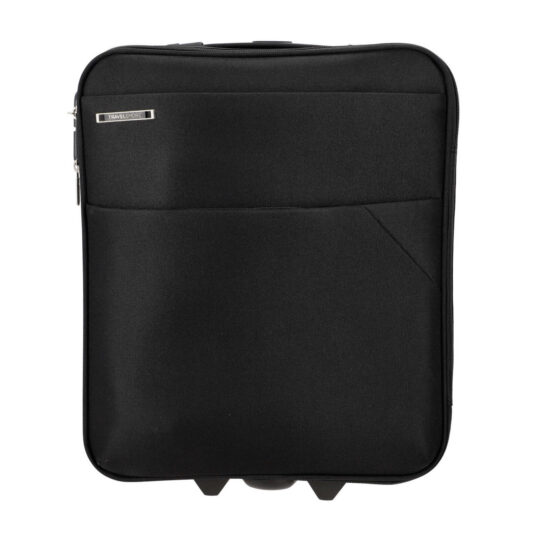 Kabinski kovček TRAVEL AND MORE - sivo črn, mehak, 35 l