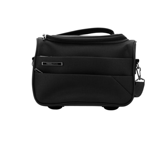 Kozmetična torbica TRAVEL AND MORE - črna, 40x14x29 cm
