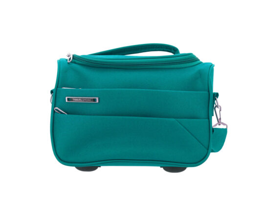 Kozmetična torbica TRAVEL AND MORE - mint, velika, prostorna