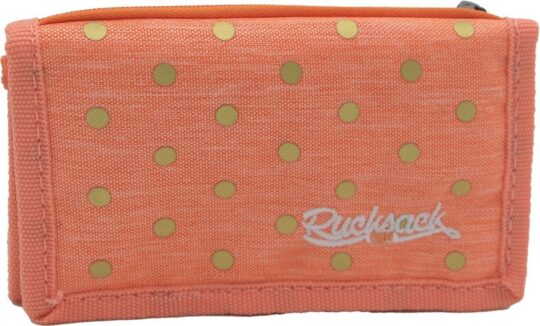 Denarnica RUCKSACK ONLY - apricot, z zlatimi pikami