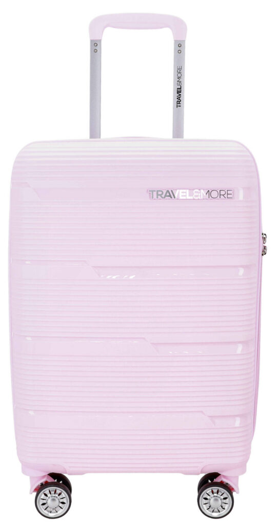 Kabinski kovček TRAVEL AND MORE Unbreakable - rose gold, trdi, 35 l