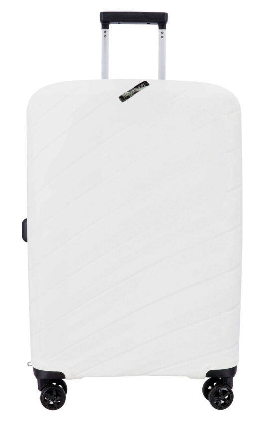 Kovček TRAVEL AND MORE Unbreakable - srednji, bel, trdi, 64 l