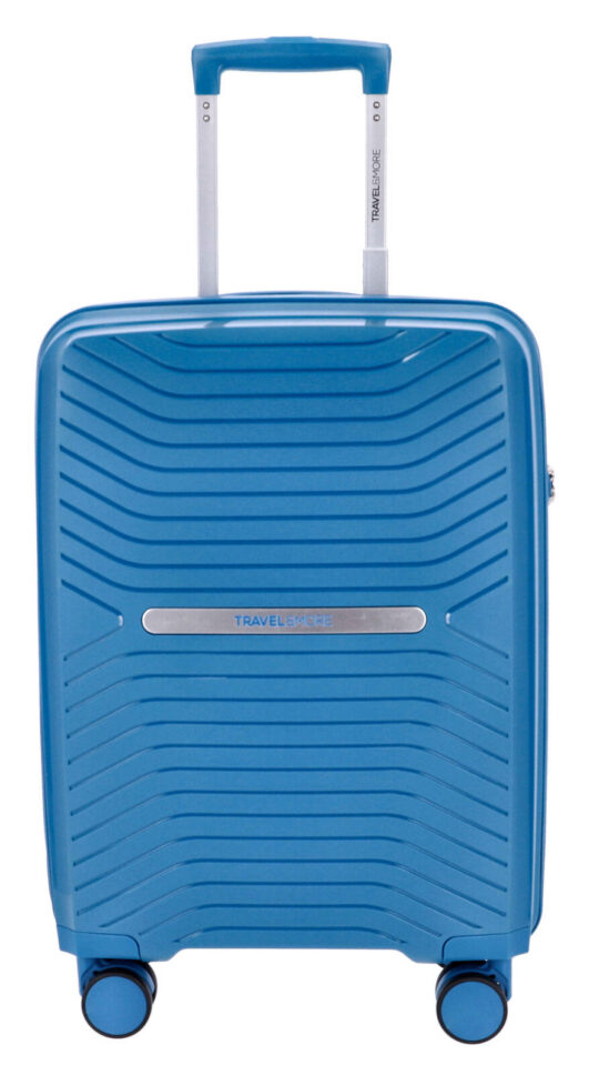 Kabinski kovček TRAVEL AND MORE Unbreakable - royal moder, trdi, 35 l