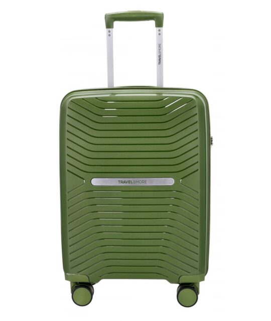 Kabinski kovček TRAVEL AND MORE Unbreakable - army zelen, 35 l