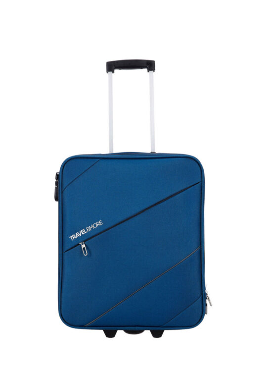 Kabinski kovček TRAVEL AND MORE - temno moder, mehak, 30 l