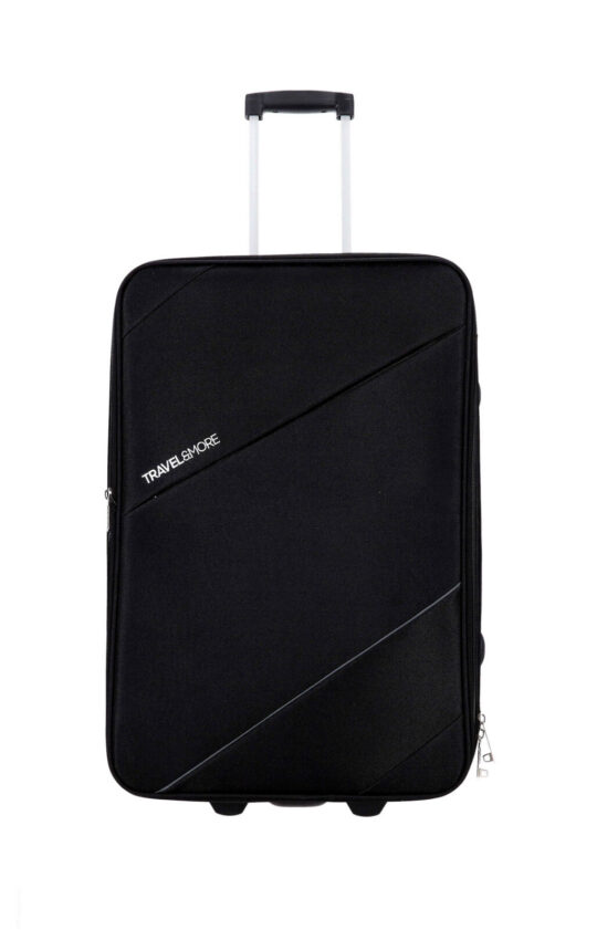 Kovček TRAVEL AND MORE - srednji, črn, 55 l