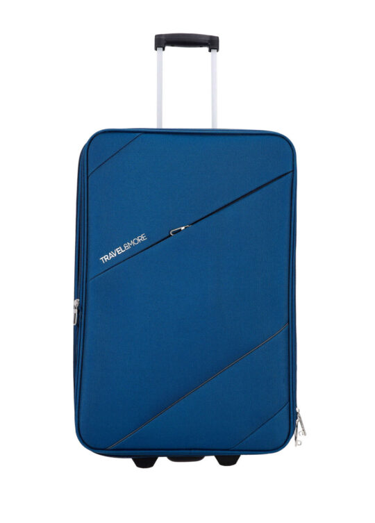 Kovček TRAVEL AND MORE - srednji, temno moder, 55 l