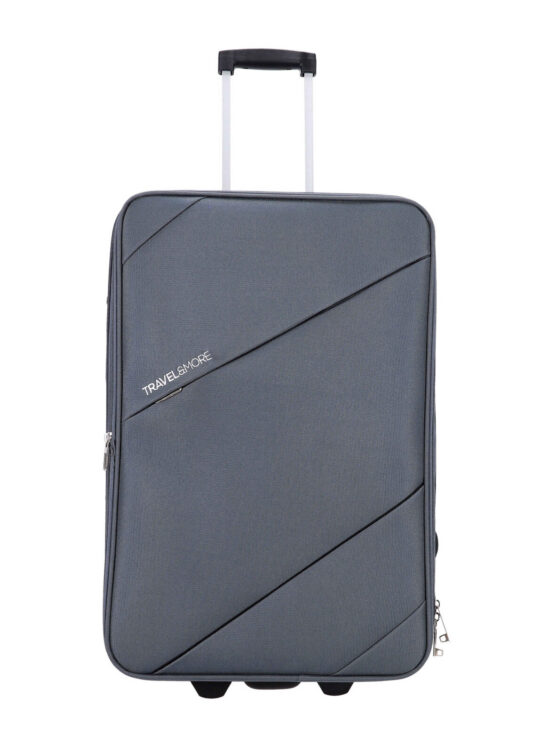 Kovček TRAVEL AND MORE - siv, srednji, 55 l