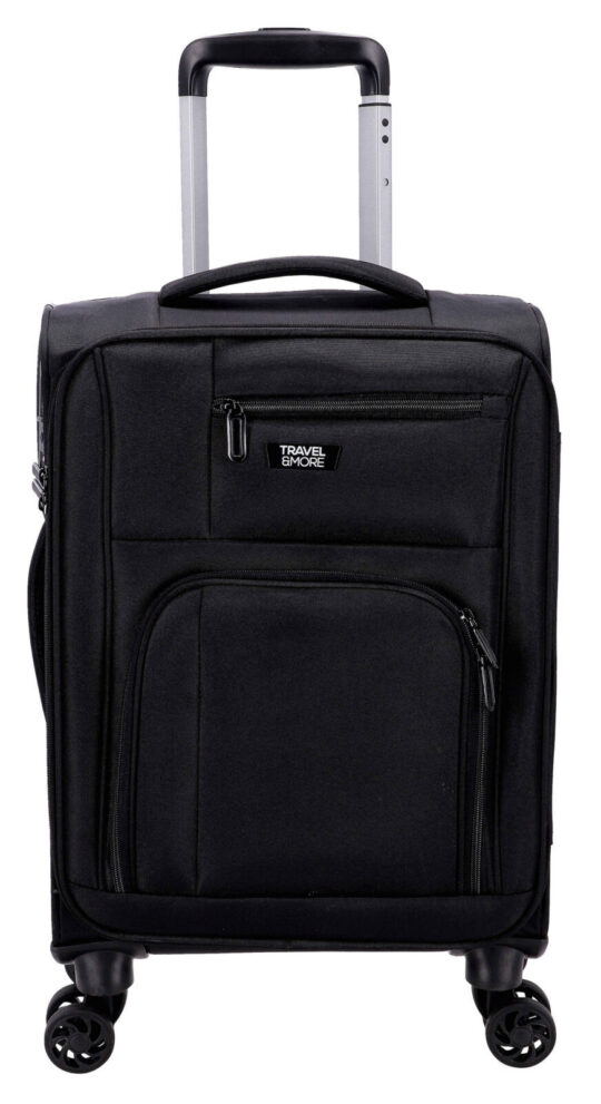 Kovček TRAVEL AND MORE Rio de Janeiro - sivo črn, mali, mehki, 35 l