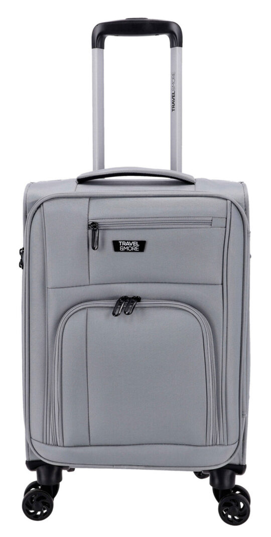 Kabinski kovček TRAVEL AND MORE Rio de Janeiro - siv, mehak, 35 l