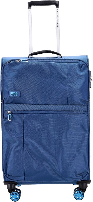 Kovček TRAVEL AND MORE - temno moder, srednji, 65 l